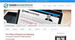 Desktop Screenshot of daneshakespear.com