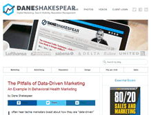 Tablet Screenshot of daneshakespear.com